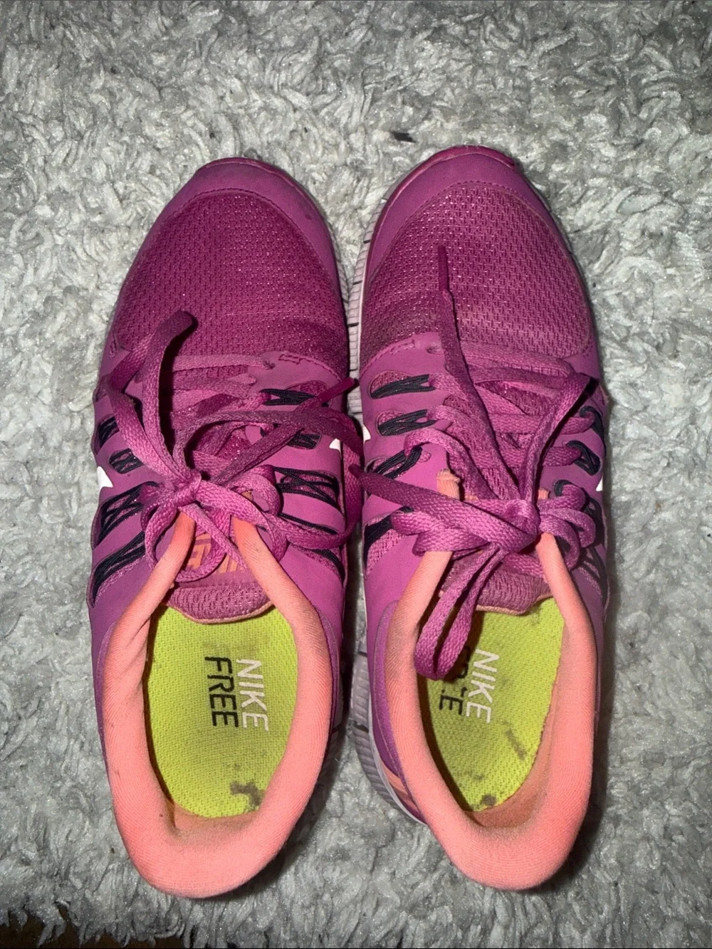 Women's Nike Free Pink Athletic Shoes